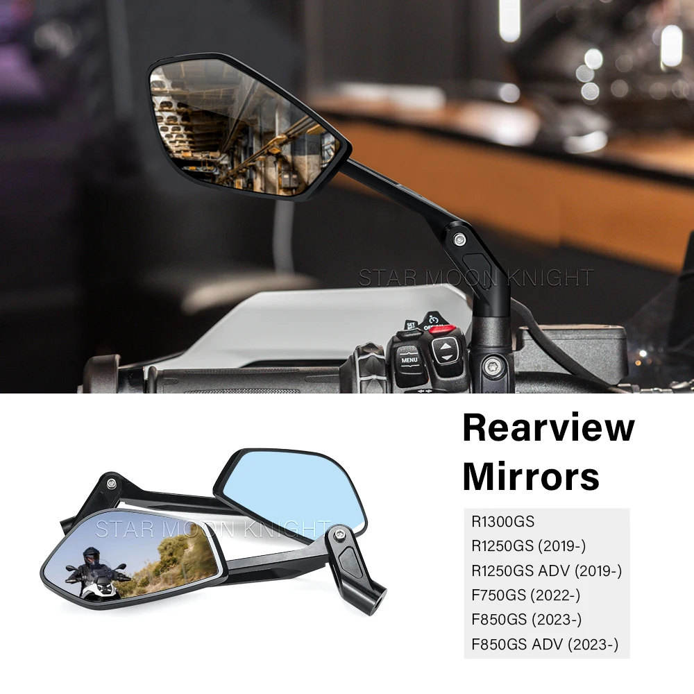 HD Enhance vision Side Mirror For BMW F850GS Adventure F 750 GS R 1300GS R1250GSA R 1250 GS Foldable Rearview Mirror Accessories