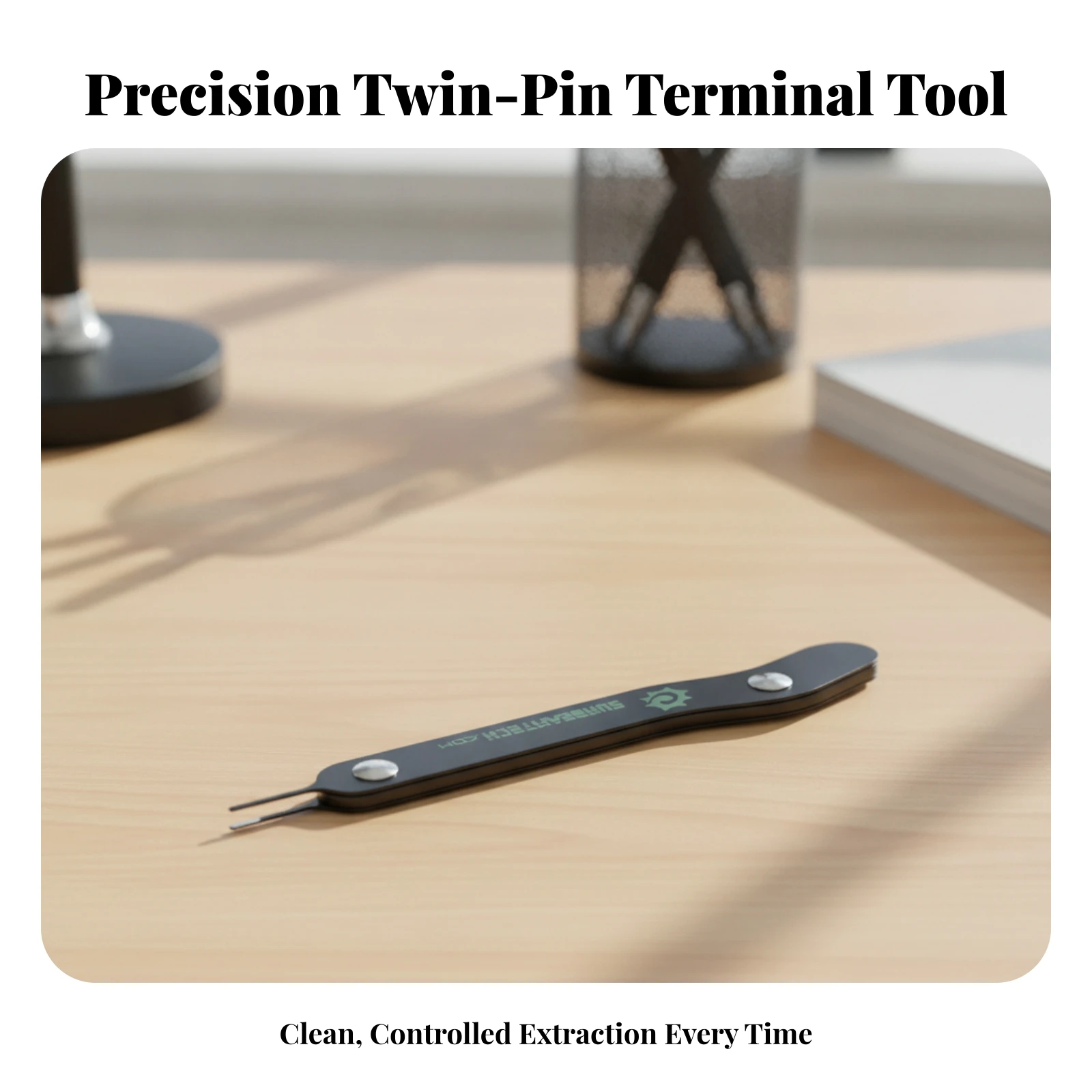Connector Pin Extraction Tool Electrical Terminal Removal Tool Ergonomic Robust for DIYers, Computer Cable Work