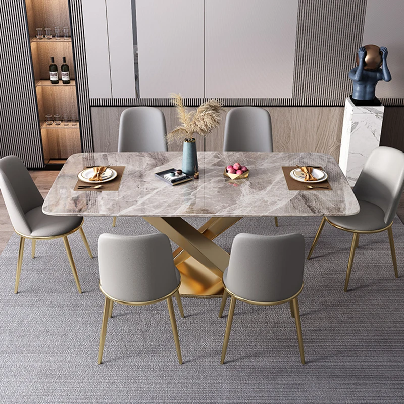

Stone Marble Dining Tables Set Center Service Table Desk Playmarkers Console Kitchen Muebles De Cocina Garden Furniture Sets