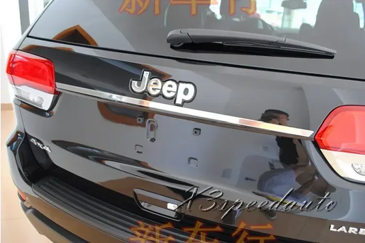 Chromed Tailgate rear Trunk Hatch Lower Lid Trim For Jeep Grand Cherokee 2014-2019