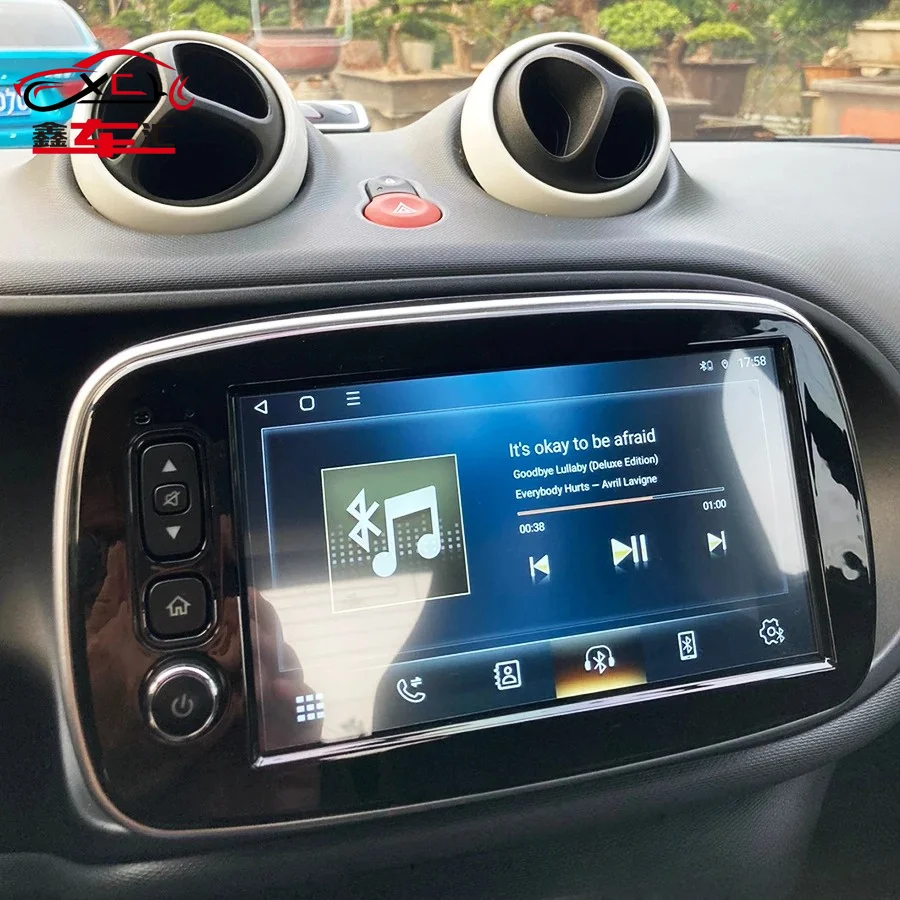 

8inch Android 14 Screen Radio Car Multimedia Navigation GPS For Benz Smart 453 Fortwo 2014 - 2020 Bluetooth Android Auto Carplay