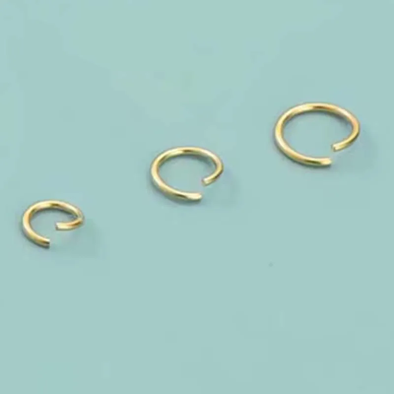 10pcs Authentic 925 Sterling Silver Open Jump Rings