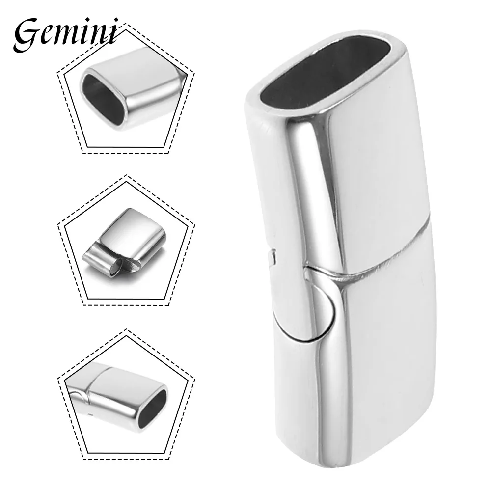 

1PC 316L Stainless Steel Magnetic Clasp 12*6mm for DIY Bracelet Accessories Jewellery Making Supplies Jewelry Parts High Quality