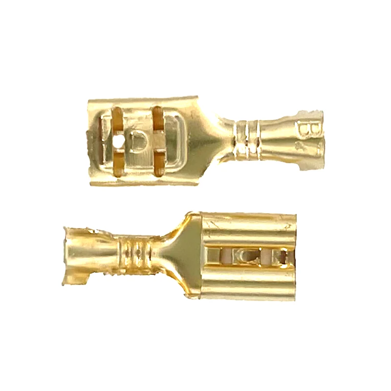 200PCS/50Pairs Spade Crimp Terminals  Sleeve Wire Wrap Connector for 22-16 AWG  Female Male 2.8mm 6.3mm 4.8mm