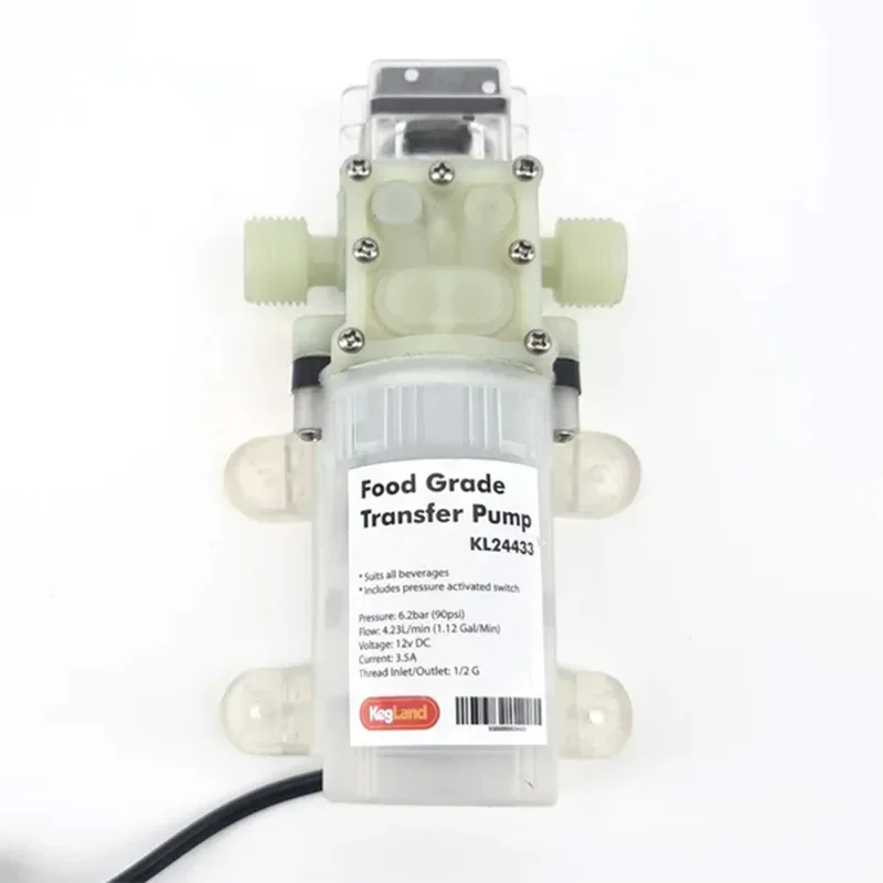 KegLand AU/EU/US Super Sucker - Siphon Pump (1/2\' BSP) Transfer Pump Auto Transfer Beer Equipment Including Power Supply