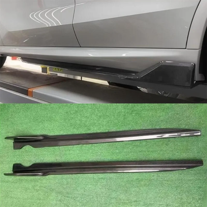 Para BMW X5 G05 ReaI faldas laterales de fibra de carbono extensiones alerón de labios accesorios de coche Kit de carrocería