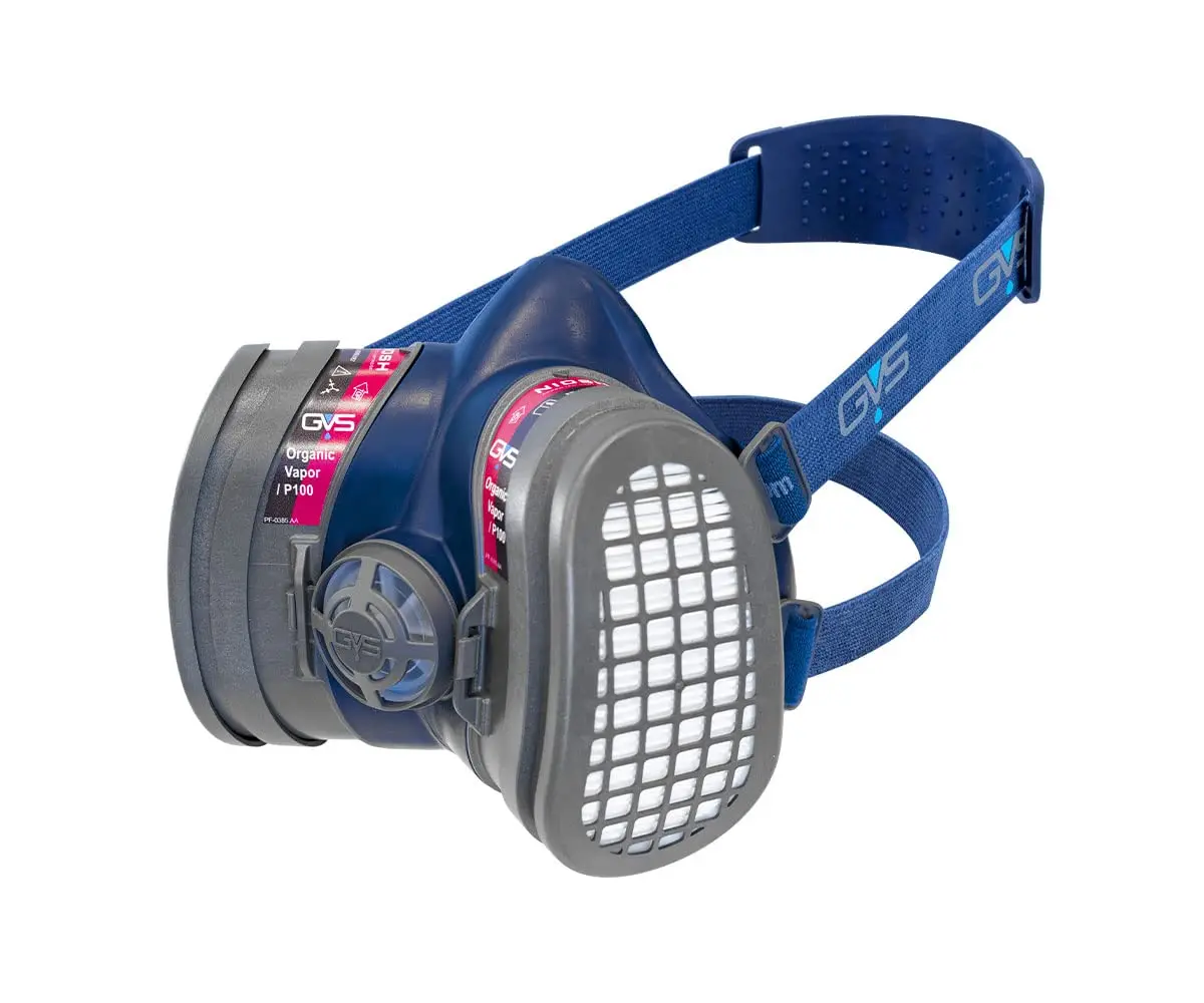 

Low Profile Dust & Gas Mask with Filters, M/L Size for Comfortable Protection