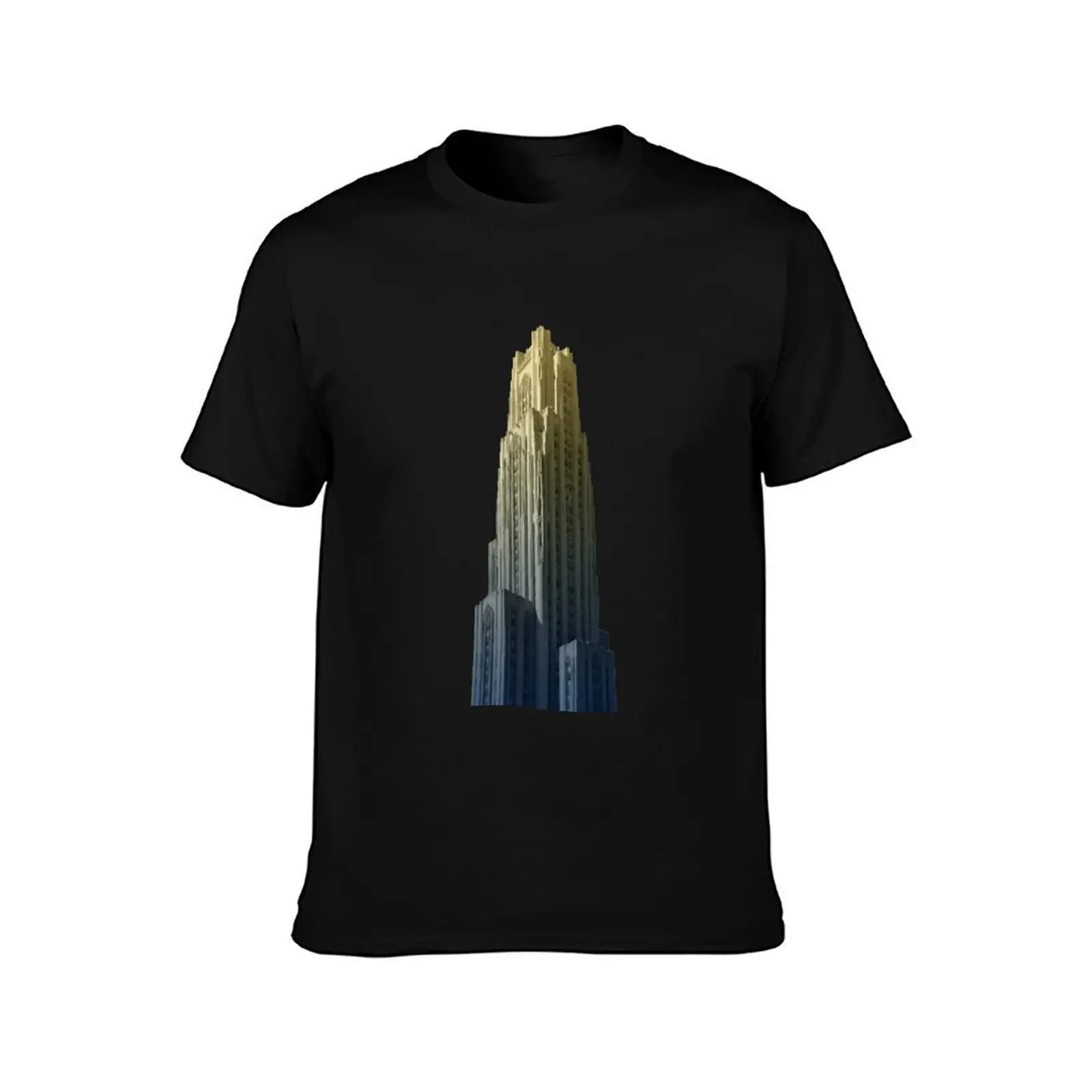 Blue & Gold Cathedral #2 T-Shirt Summer Holiday Casual Tee