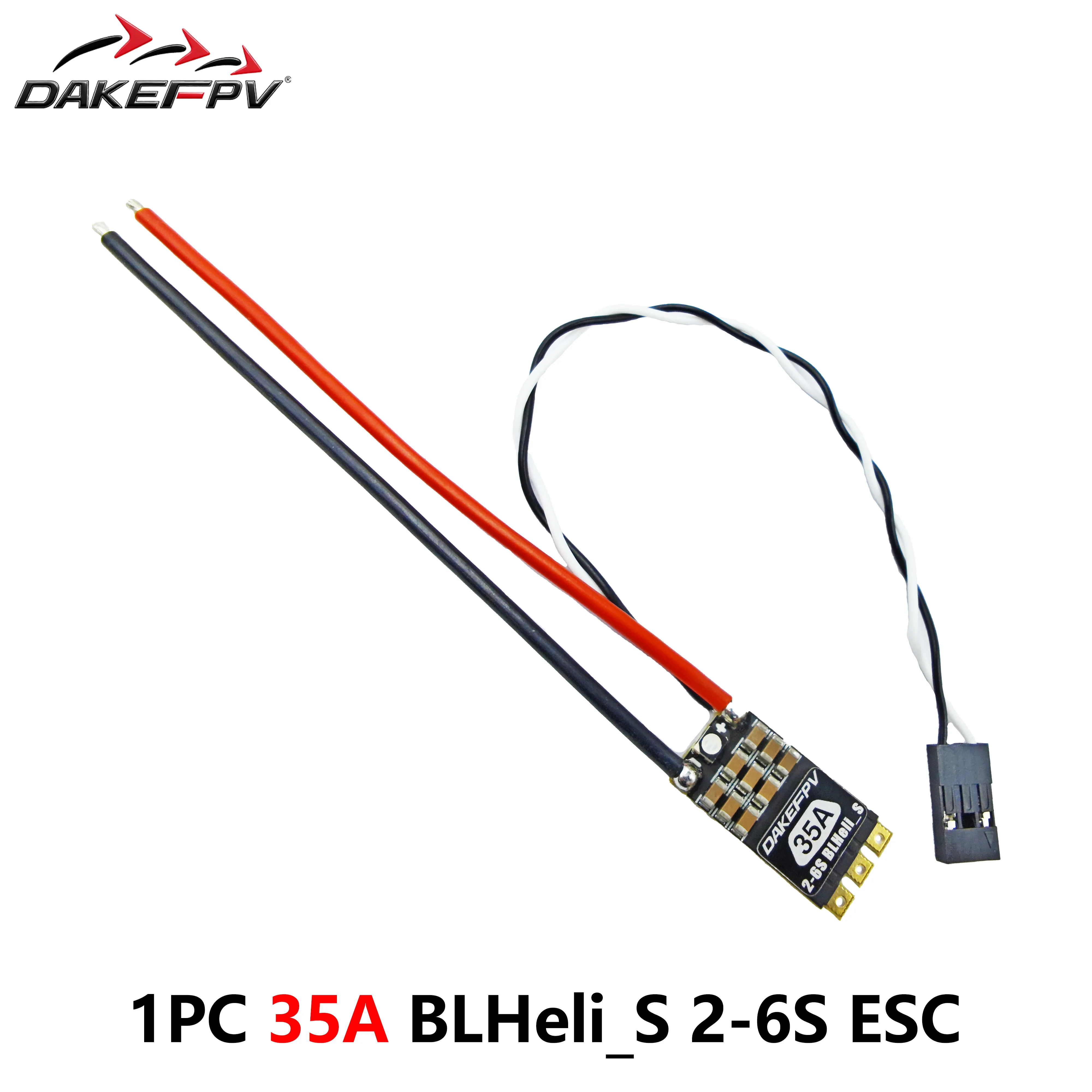 DAKEFPV 35A 45A BLHeli_S BLS 2-6S ESC Integrierte programmierbare RGB LED ONESHOT125 D-Shot 150/300/600 für RC FPV Quadcopter Rahmen