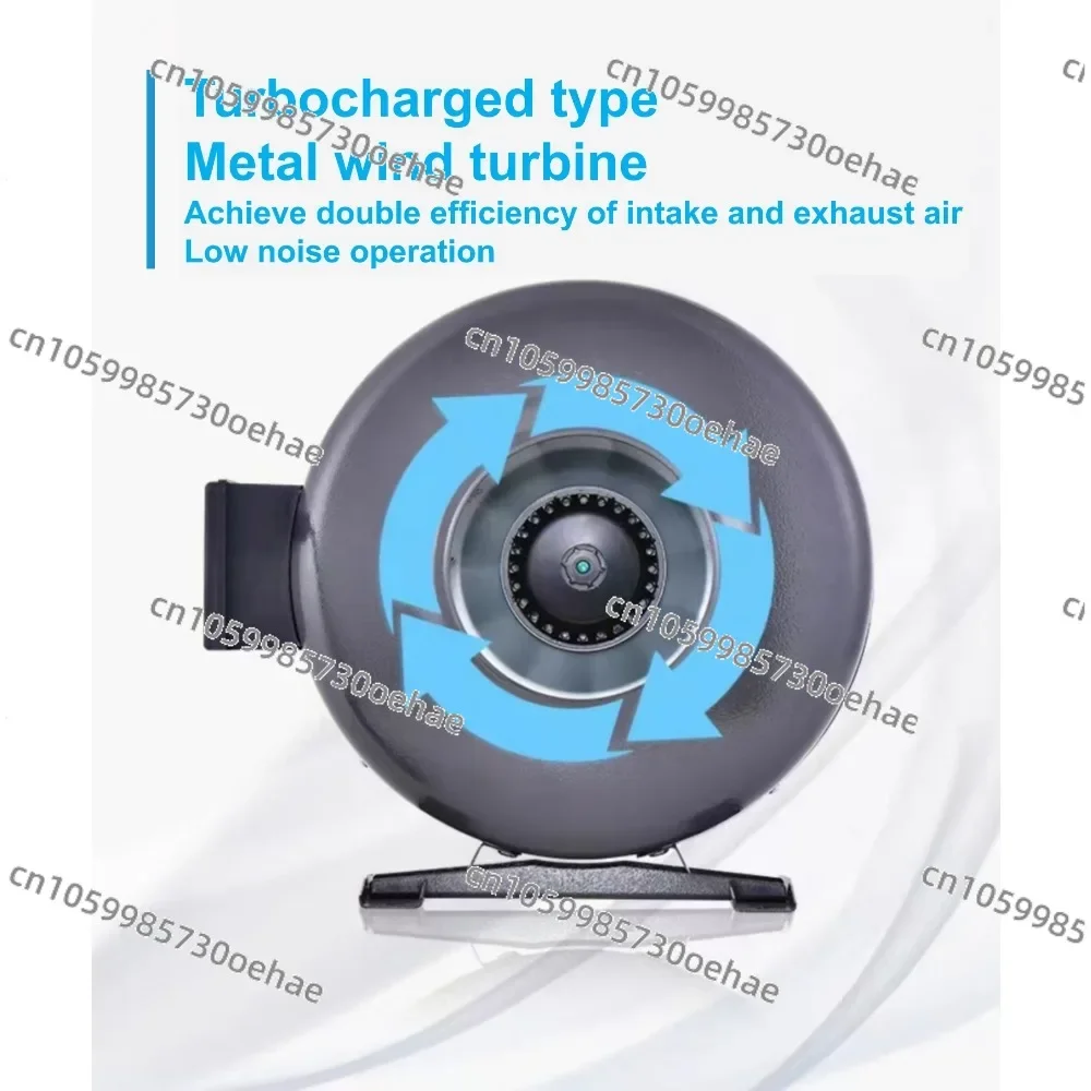 Energy Saving, Low Noise and Large Air Volume Commercial Residential 4/5/6/7/8/10/12/13 Inch Round Duct Fan