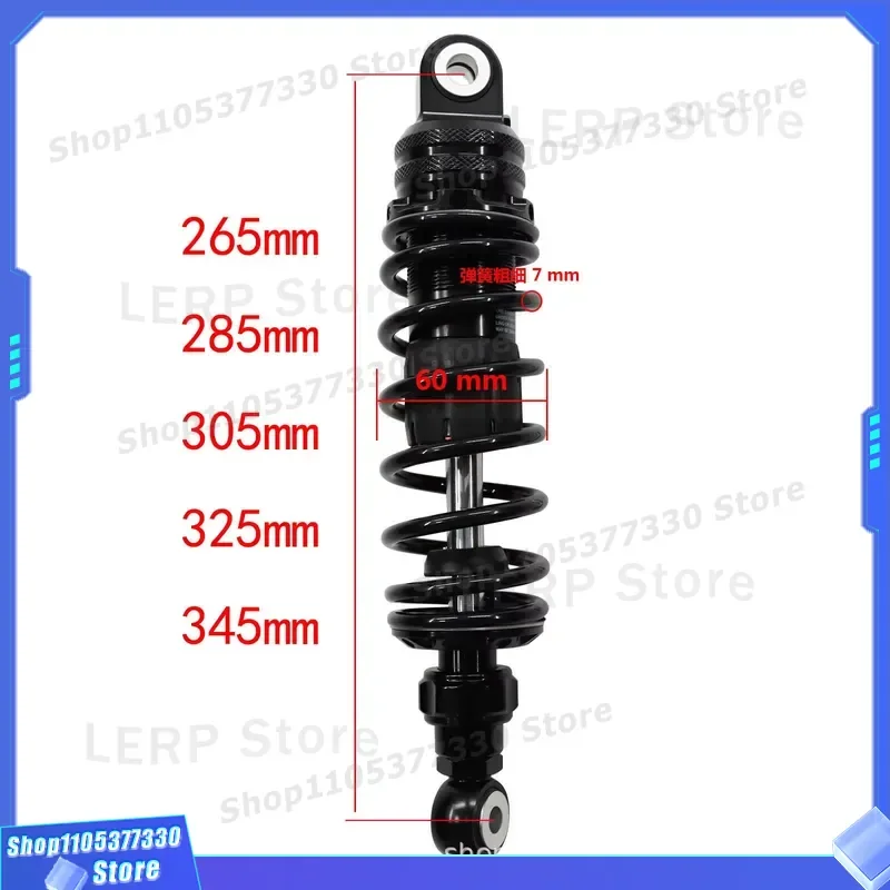 24 Step Adjustable Damping Motorcycle Rear Shock Absorber CNC Machined Spring Modified Suspension for Bike Upgrade Parts CNC