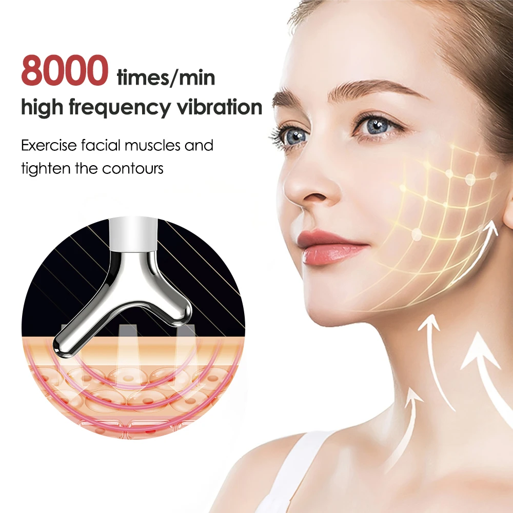 Face Slimming Device Y-shaped Face Lifted Anti Aging Wrinkle Remover Neck Facial Massager Skin Rejuvenation Face Massager