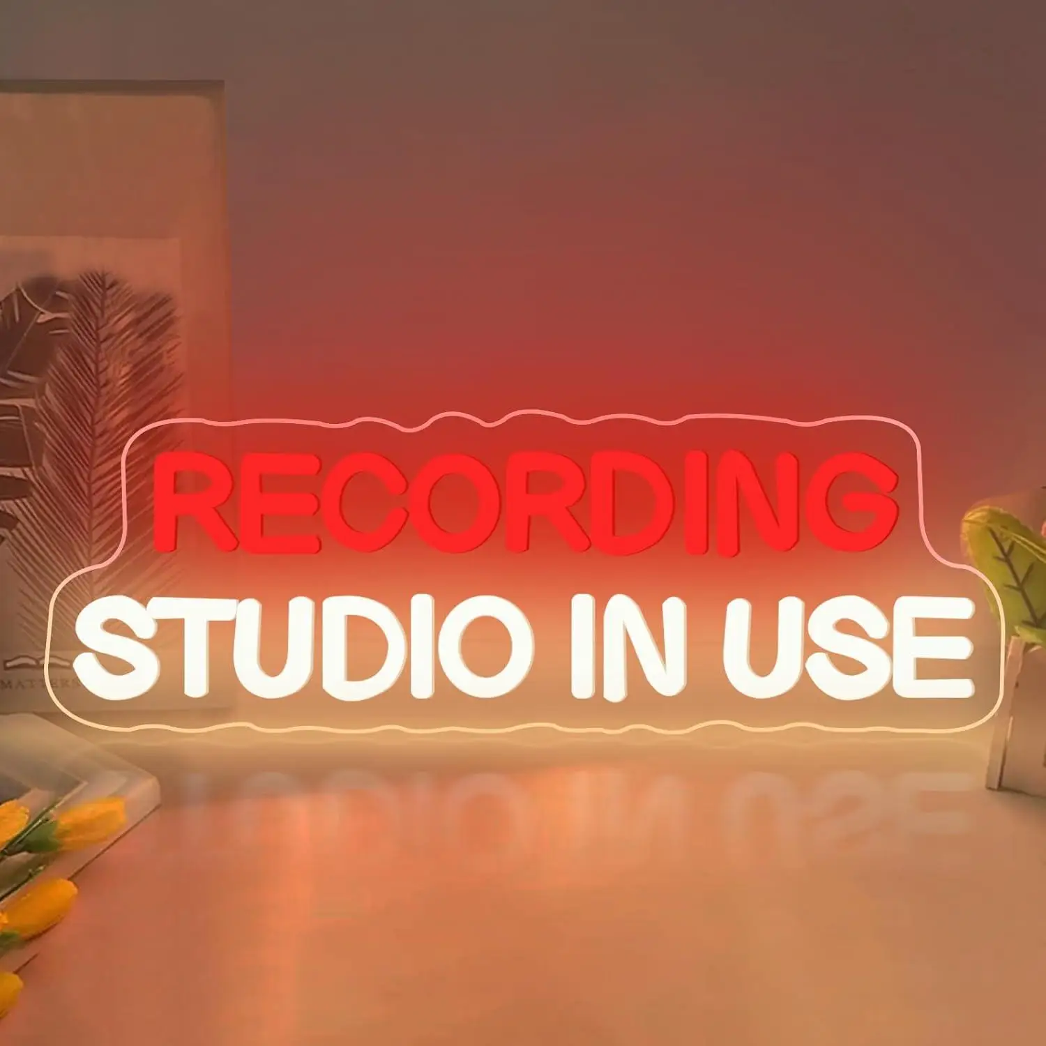

Recording Studio in Use Neon Sign USB Powered LED Light for Music Studio Bedroom Game Room Wall Decor Sign Night Light Gifts