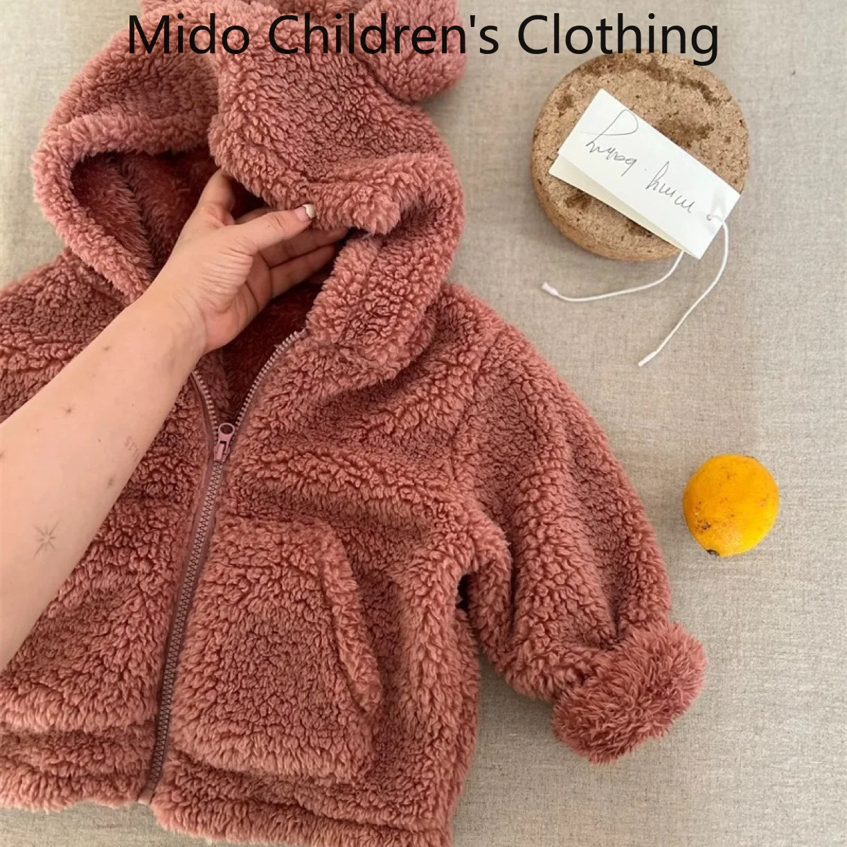 الكورية نمط الاطفال أفخم سترة الشتاء الخريف أزياء بلون الطفل زمم معطف بالجملة