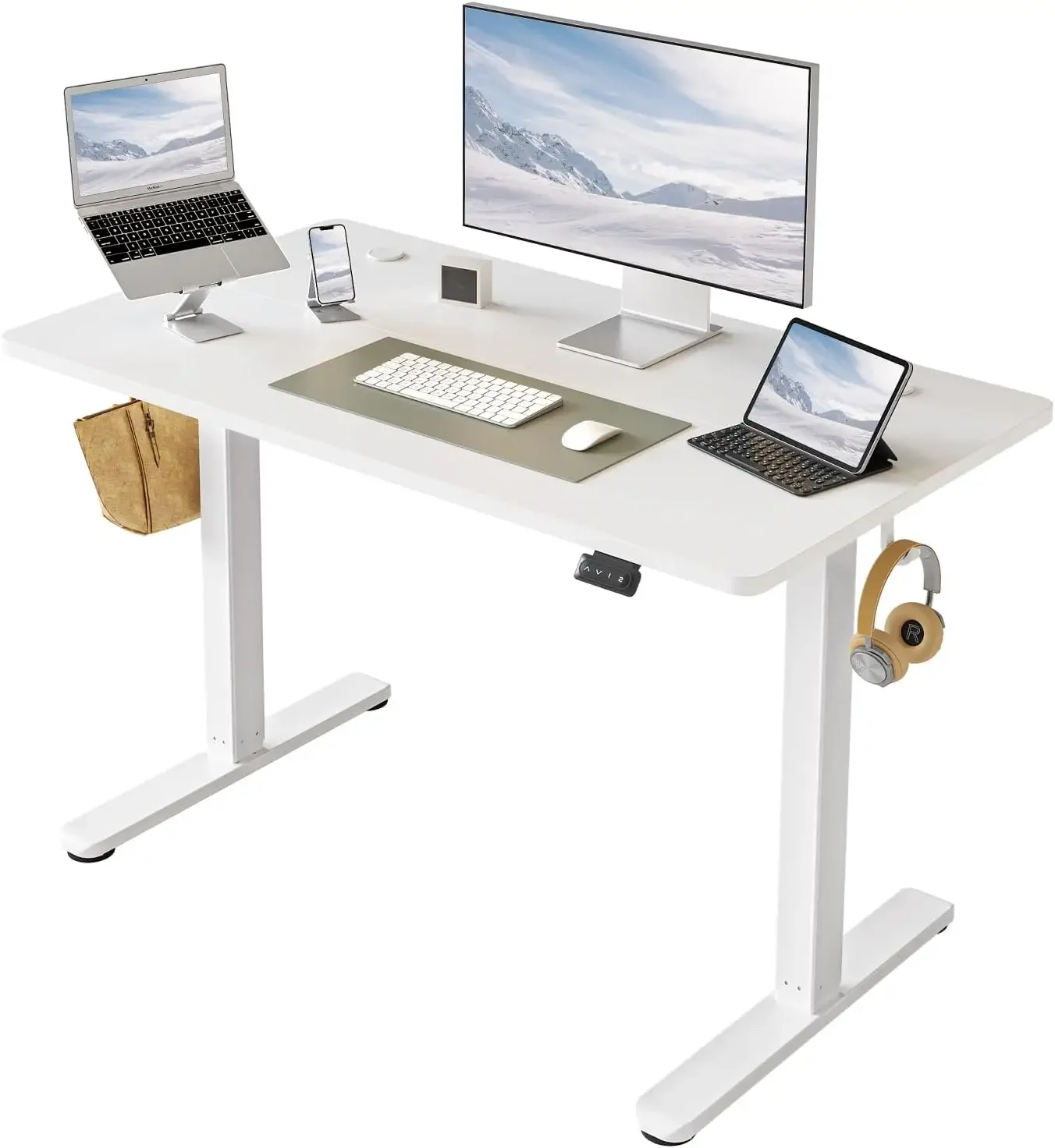 

Electric Standing Desk Adjustable Height, 40 x 24 Inch Sit and Stand Desk, Home Office Desk, Ergonomic Workstation Computer