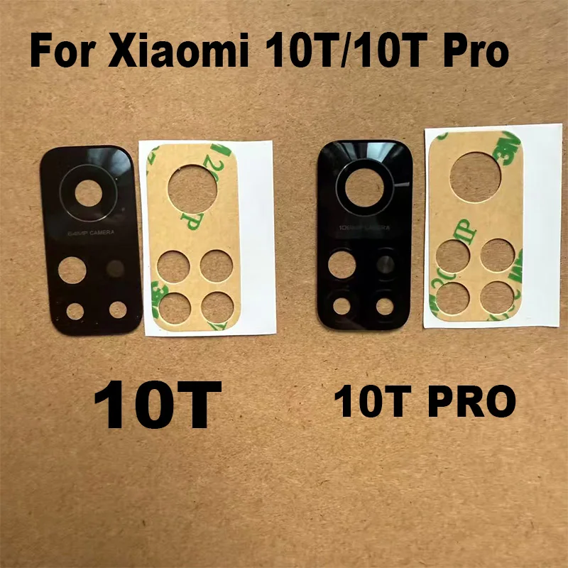 

Новинка для Xiaomi 10T PRO 5G, стеклянный объектив задней камеры с клейкой наклейкой, замена