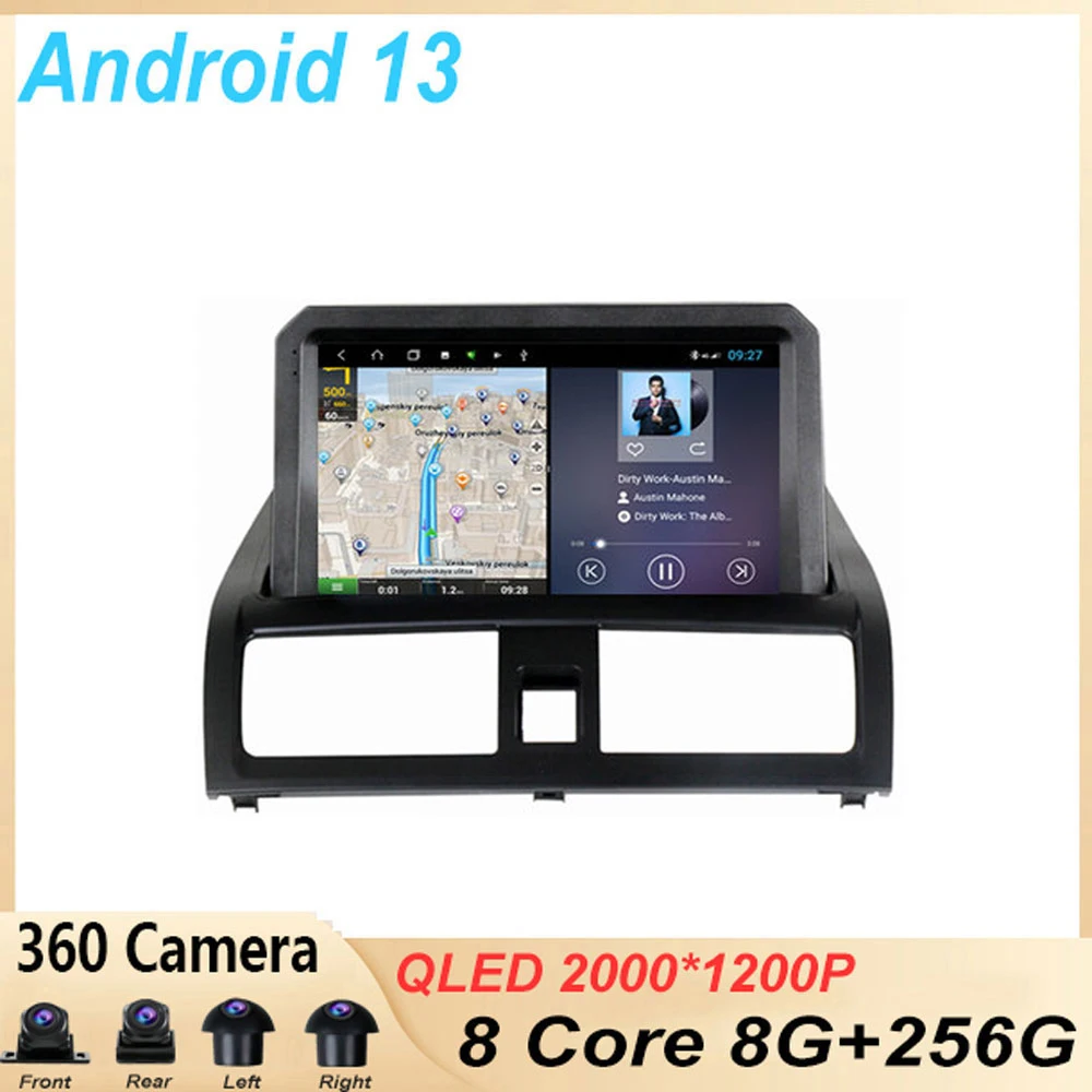 

9-дюймовый android 13 для Honda Accord VII 2002-2008, автомобильное радио, мультимедийный видеоплеер, навигатор, автомобильный адаптер GPS BT5.0, беспроводной