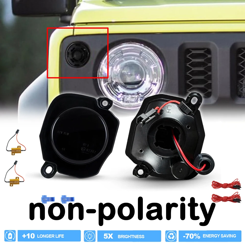 

Front Bumper LED Side Marker Light Dynamic Flashing Lamp for Suzuki Jimny JB64W JB74W 2018- Auto Parts Accessories