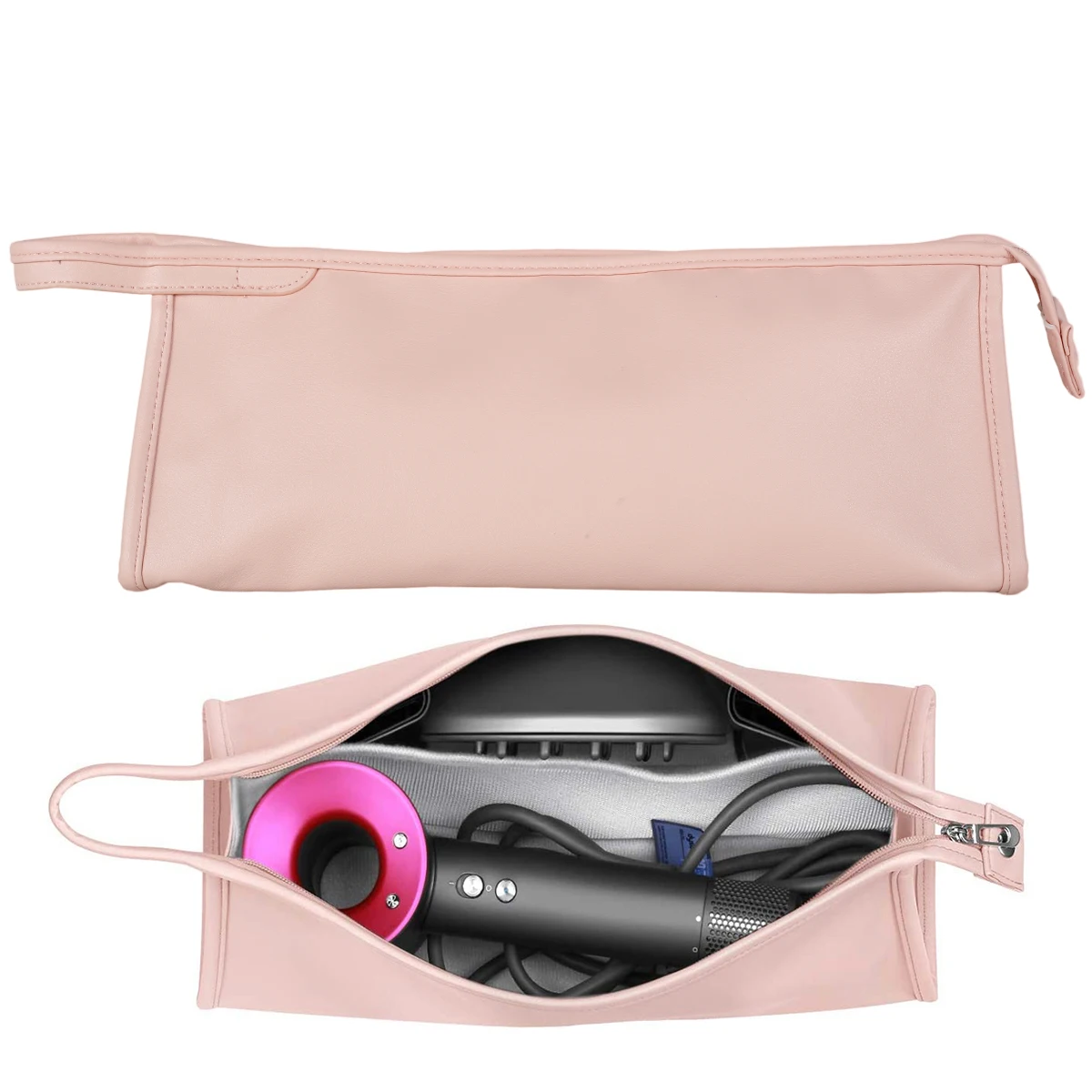 Custodia da trasporto per asciugacapelli Custodia impermeabile per asciugacapelli Borsa portaoggetti in pelle PU Organizzatore da viaggio portatile