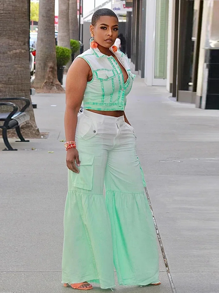 

Комплекты для женщин, комплект из 2 предметов, летние наряды, майка без рукавов и брюки, повседневные сексуальные новые комплекты в тон, оптовая продажа