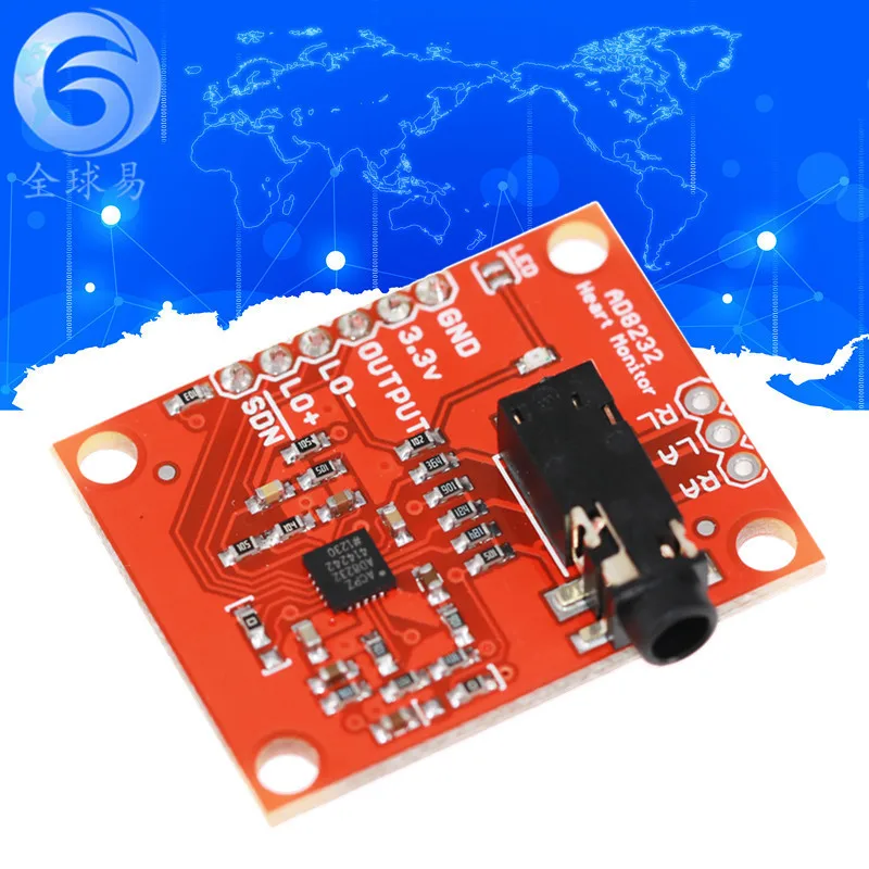 

AD8232Module Pulse Heart Electrocardiogram/Bioelectrical Signal Measurement Sensor Acquisition Development Module