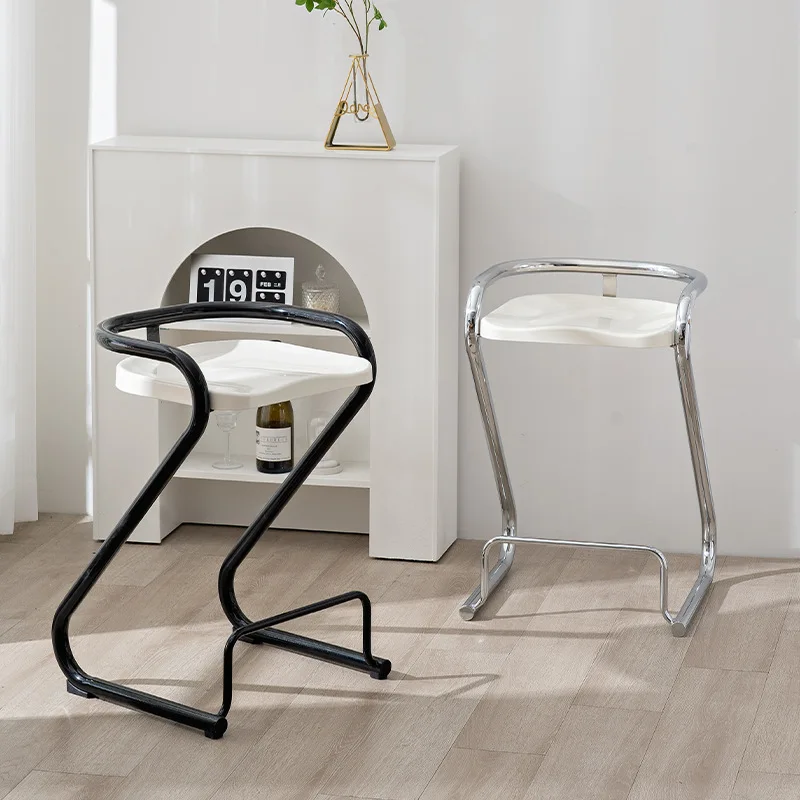 

#Modern Minimalist Bar Stool High Chair Metal Frame Chair Table And Chairs For Restaurant And Bars