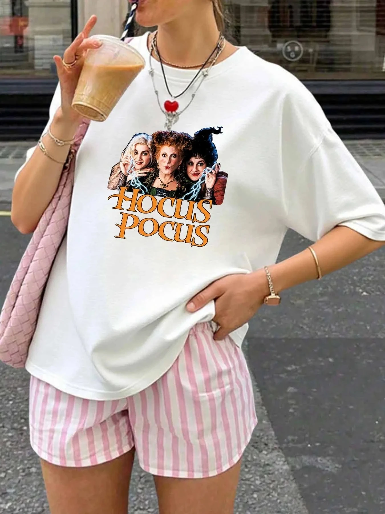 

【WY1316265】Женская футболка больших размеров с круглым вырезом и короткими рукавами, эластичными полурукавами и модными принтами