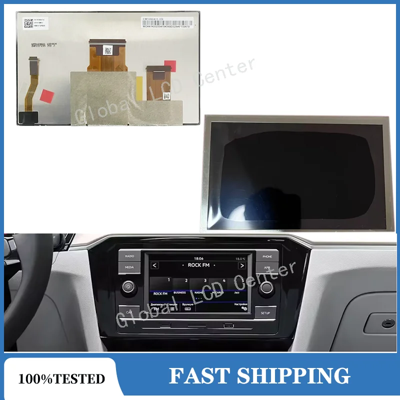 

Для Skoda Fabia 3 VW Polo crafter 2017 аудио 6,5 дюйма LM1696A01 GPM1696A00 LM1696A01-1D LM1696A01-1B ЖК-дисплей с сенсорным экраном