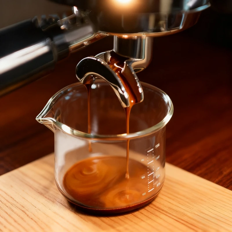 100 ml Messbecher für abgestufte Kaffee, Klarglas, Extraktionsbecher, Mini-Kaffeetasse, Milchbecher, Kaffeebecher, Weinglas, Kaffeetasse