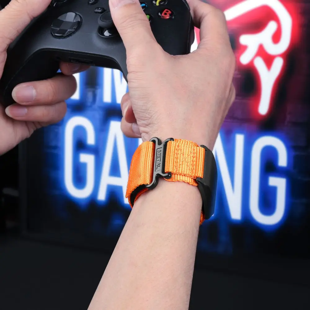 Cinturino in nylon compatibile con Whoop 4.0 Cinturino sportivo di ricambio morbido e regolabile traspirante per cinturino Whoop 4.0