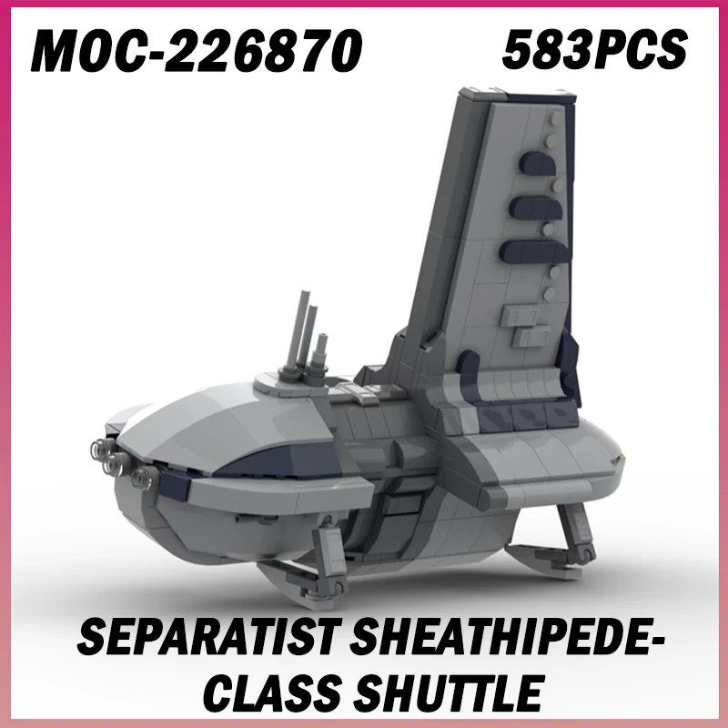 

583 шт. MOC-226870 сепаратор класса Sheathipede, модель корабля, набор кирпичей, креативные миниатюрные подарки из мелких частиц