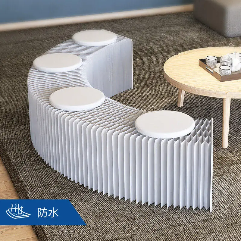 Eighteen Linglong Multifunctional Folding Bench Bedside  Sand Hair Shoe Change Bench Low  Household Home Retract