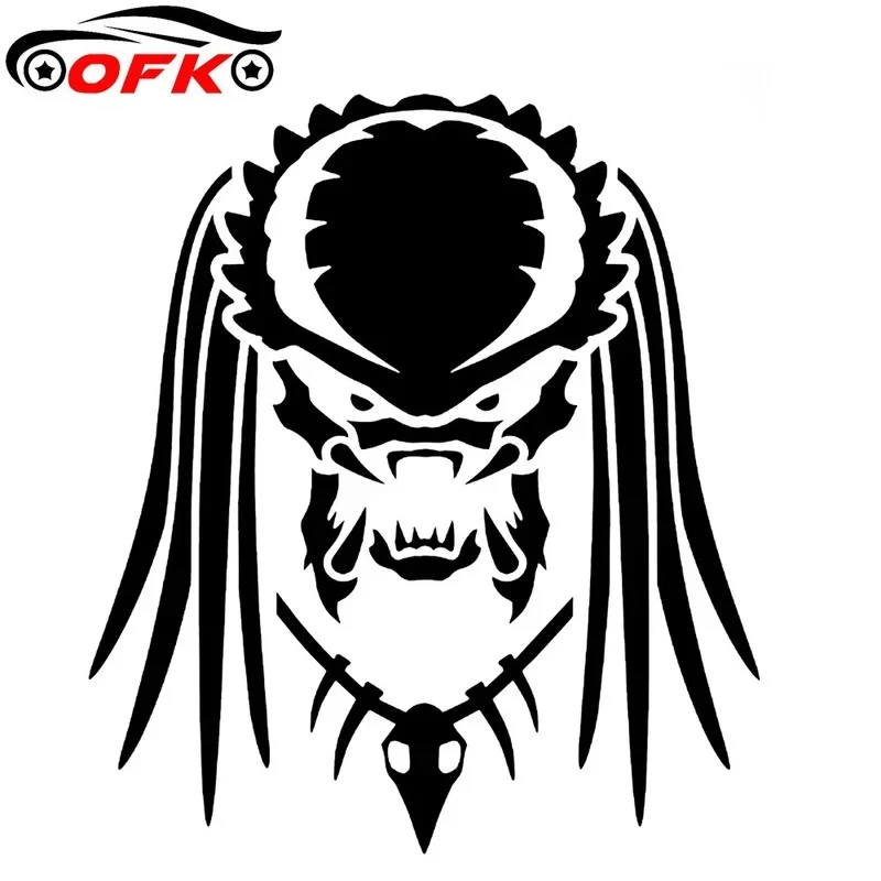 Predator Car Sticker Personality Sunscreen Decal Laptop Truck Motorcycles Auto Accessories Decoration PVC,14cm*12cm