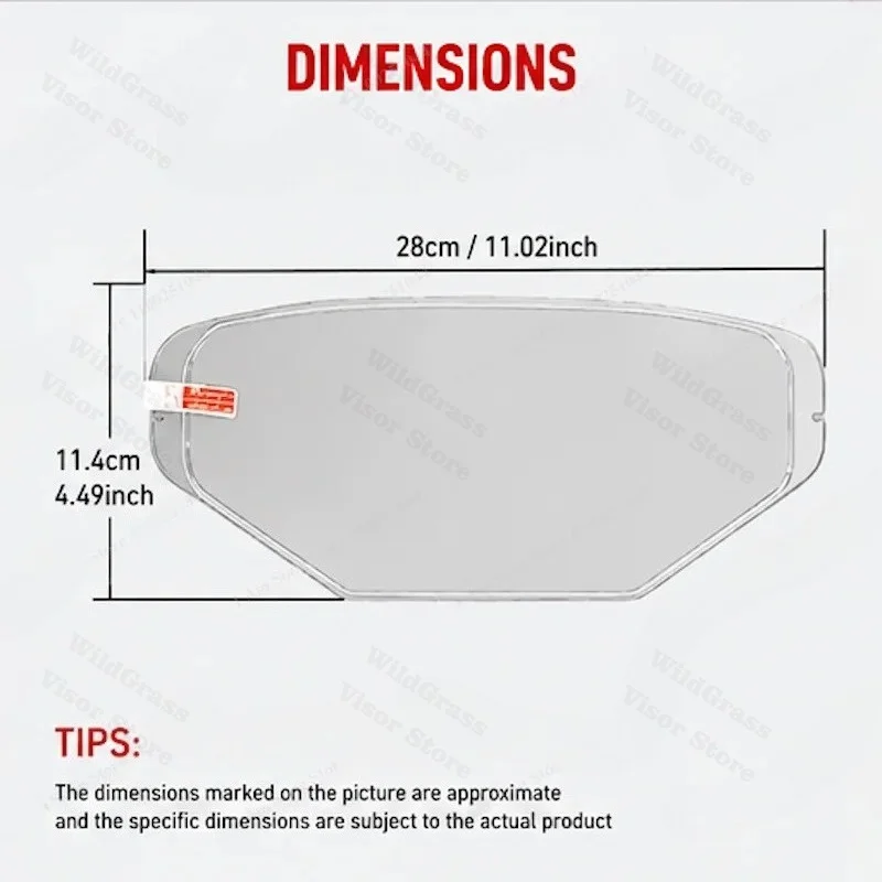 Motorcycle Helmet Visor Film Anti Fog for LS2 MX436 Lens Anti Fog Film Motorcycle Helmet Accessories