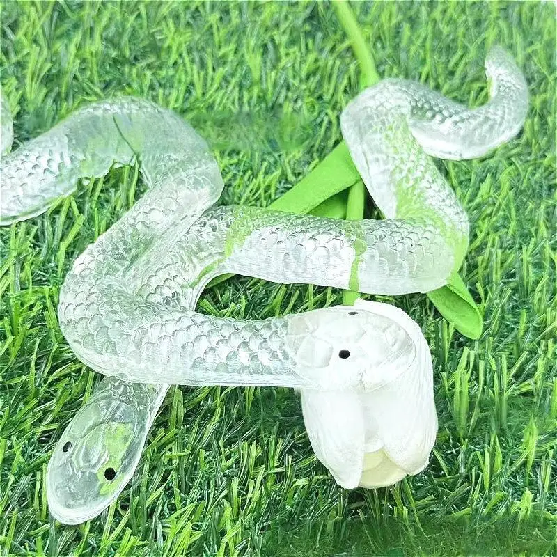 شفافة الأفعى تخفيف التوتر اللعب لينة الإجهاد اللعب الإغاثة محاكاة ثعبان لعبة معسر تمثال هدية المزحة X0M5