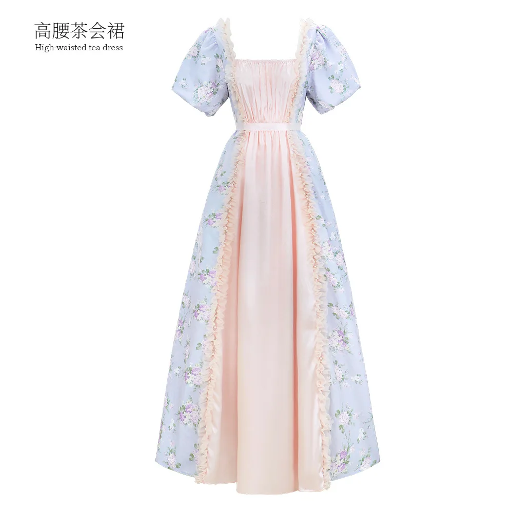 

Victorian Regency Dress High Waist Tea Stage Performance Halloween Carnival Party