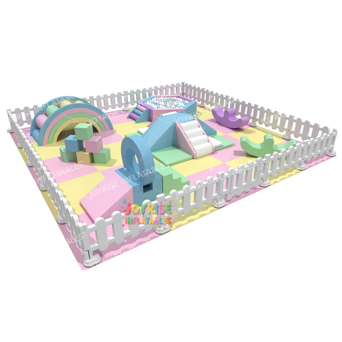 Custom Indoor Playground Set for Kids Cheap Soft Play Equipment with Ball Pools & Fences for Birthday Parties Rental Available