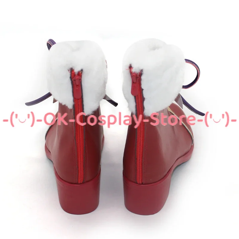 Emilia-zapatos de cuero sintético para Cosplay, botas de Carnaval hechas a medida, utilería para Halloween