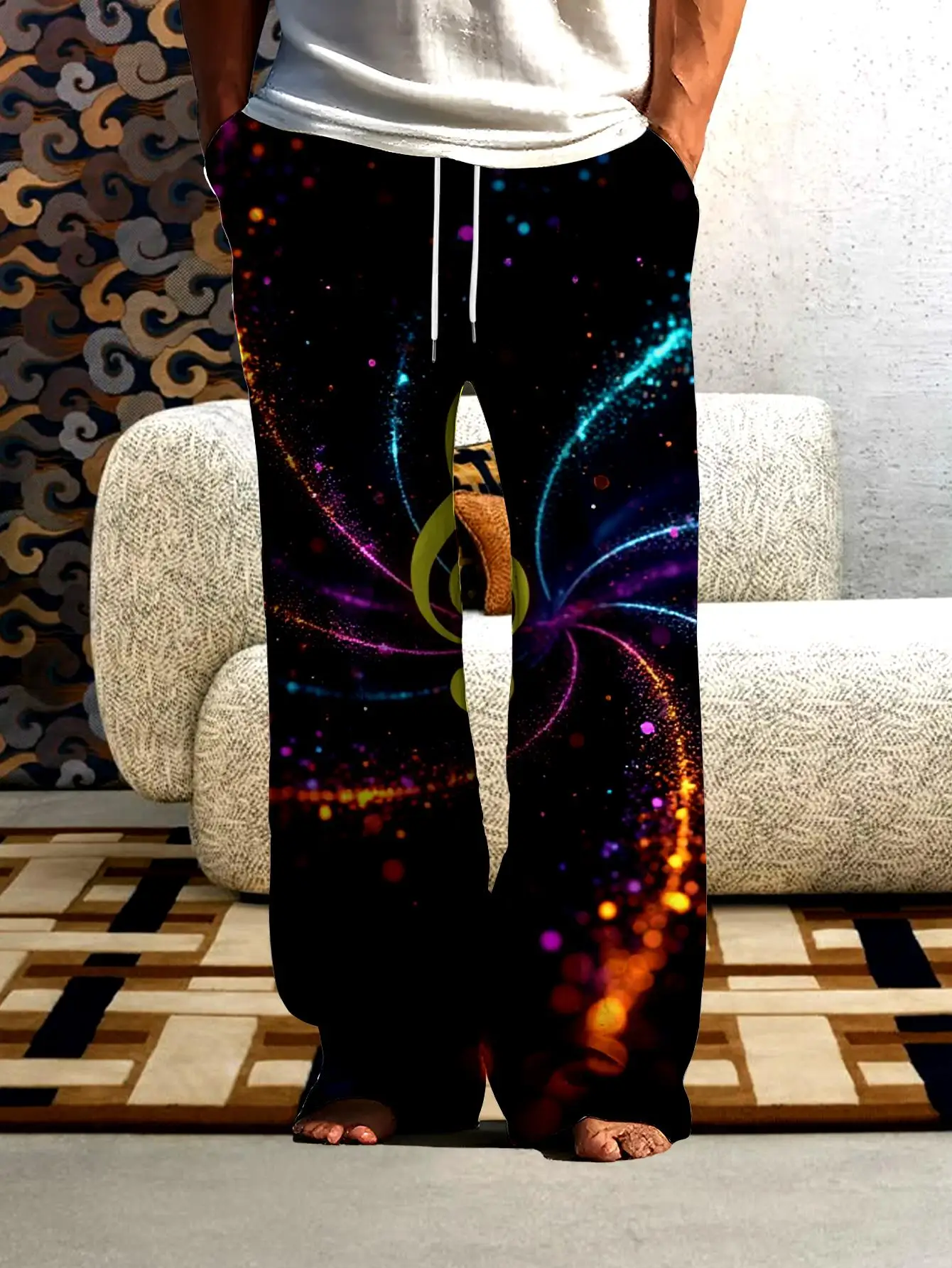 Men's Casual Long Pants 2026 Summer 3D Printed Male pants Cargo Pants Vintage Trouser Graphic Fashion Mens Polyester Hip-Hop