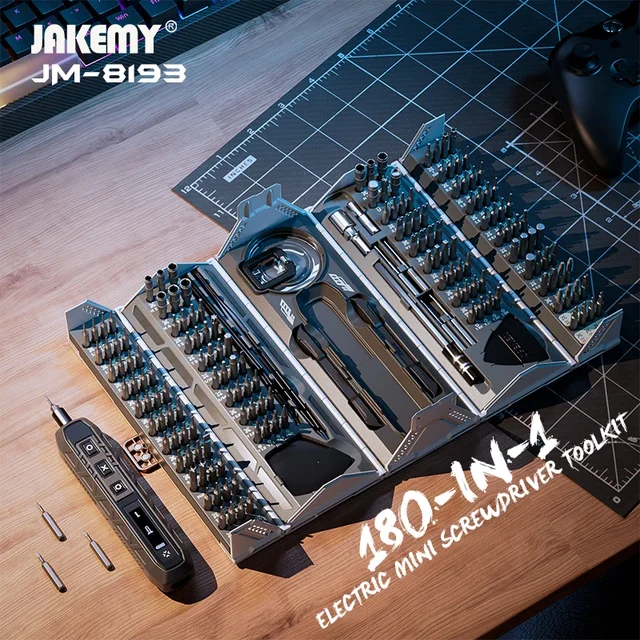 JAKEMY JM-8193 180 w 1 elektryczny mini zestaw narzędzi precyzyjnych śrubokrętów wielofunkcyjny do naprawy aparatu telefonicznego Mini elektronika