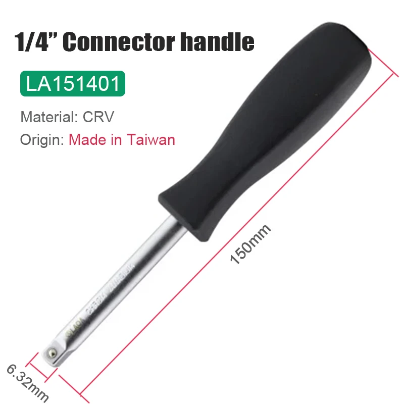LAOA 1/4 Socket screwdriver sets 8pcs 6.35mm Sleeve sets Screwdriver Handle