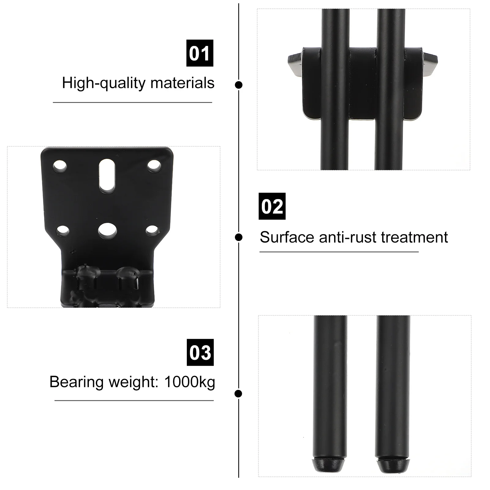 2 juegos de patas de soporte de Metal, patas de muebles resistentes y duraderas para sofá, armario, escritorio, armario, accesorios para mesa de centro
