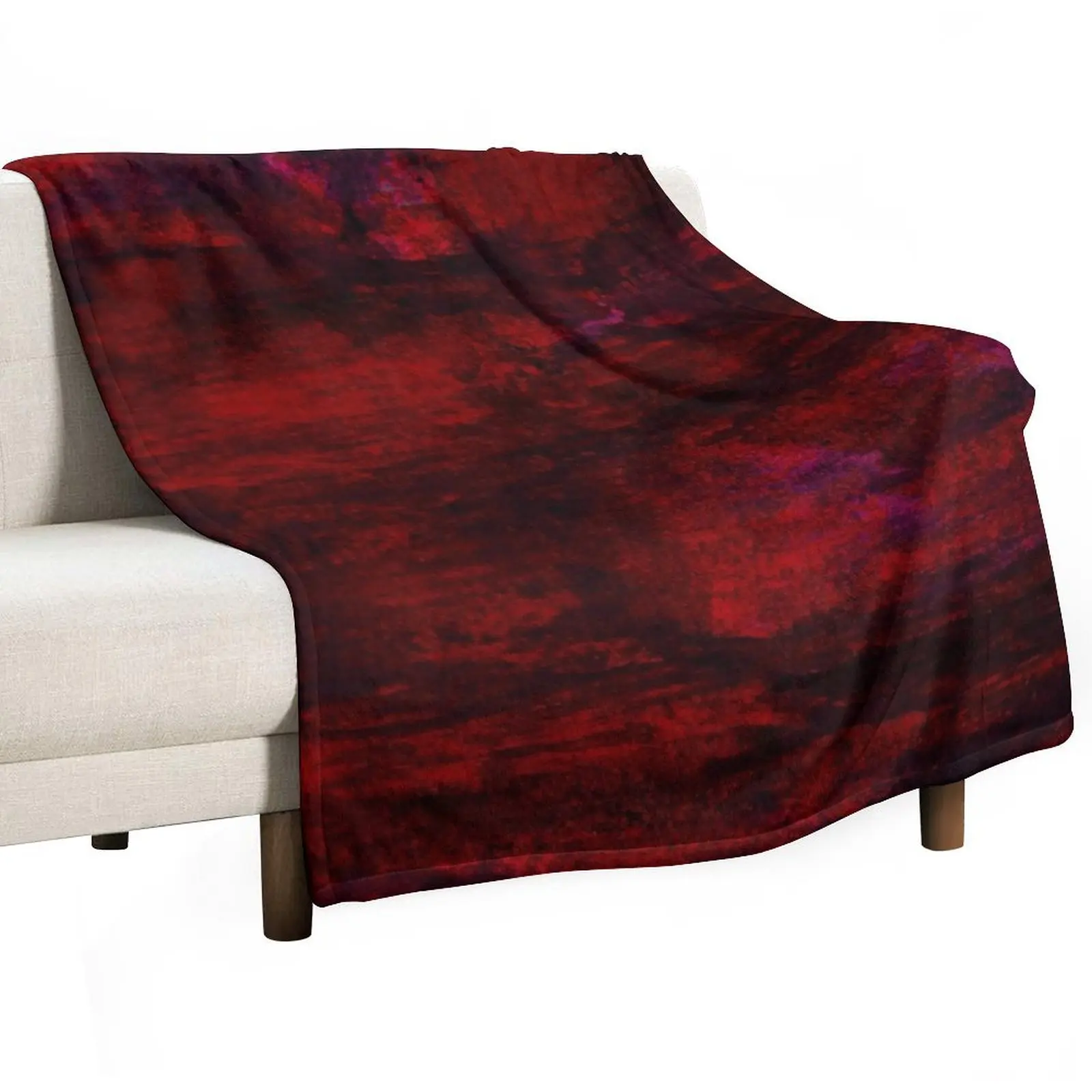 

Watercolor in Black and Red 1 Throw Blanket Sofa Throw Summer Beddings sofa bed Blankets