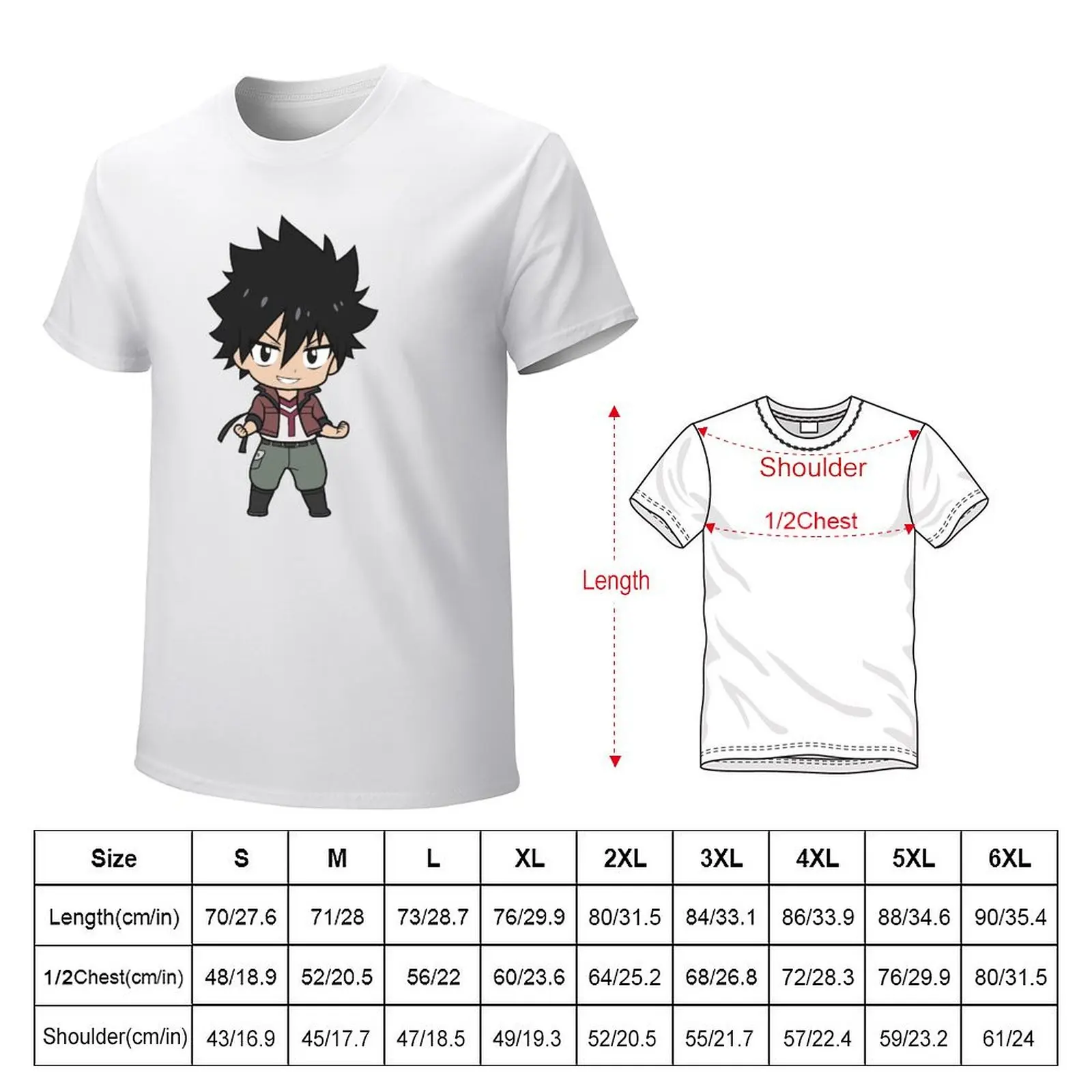 Edens Zero Shiki Granbell Chibi T-Shirt for a boy graphics mens graphic t-shirts funny