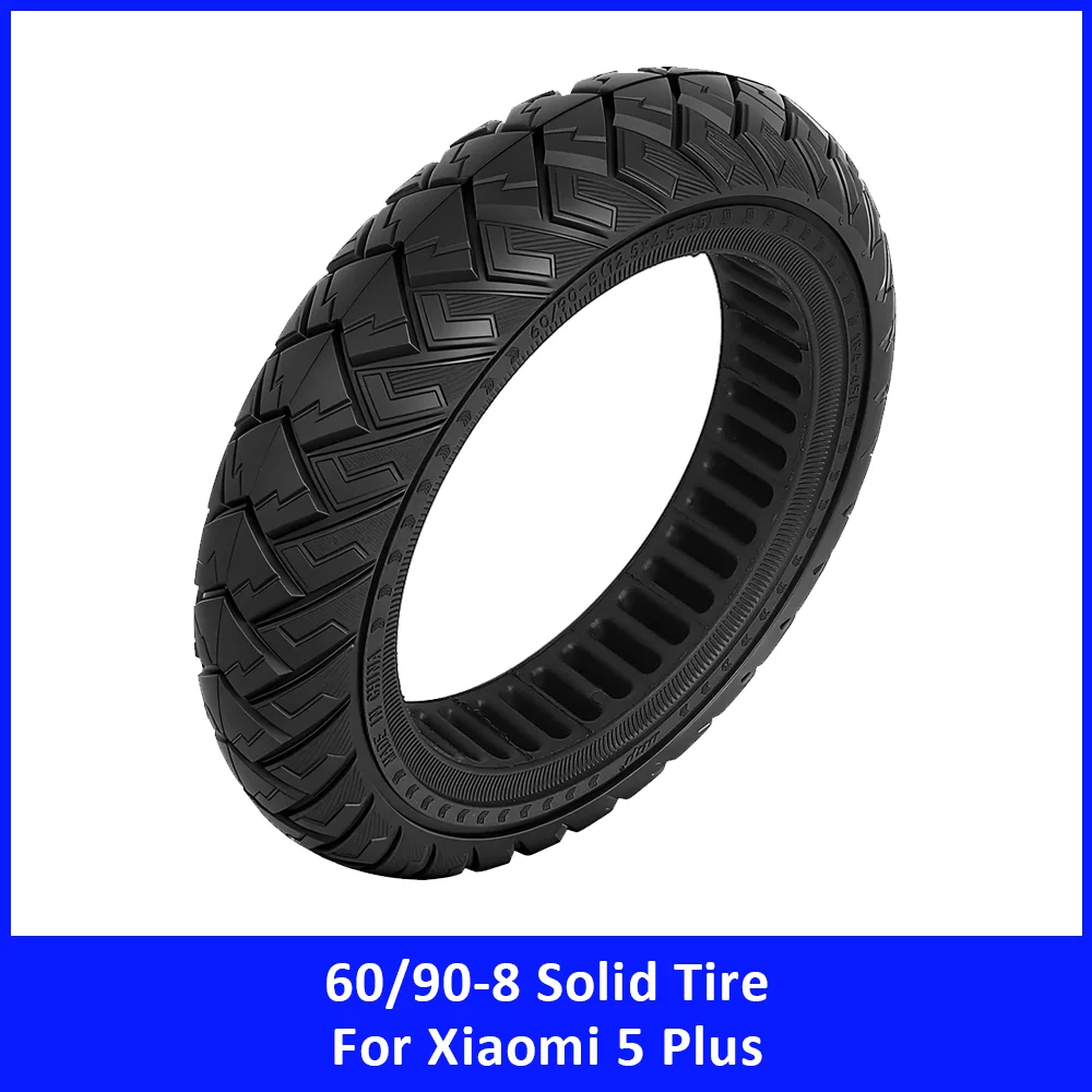 

60/90-8 Thickened Off Road Solid Tire for Xiaomi 5 Plus Kickscooter 12 Inch Explosion-Proof Tires Electric Scooter Accessories