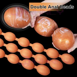 10cm Anal Beads For Gay Sex Toys Huge Anal Balls Silicone Soft Butt Plug Spawning Anal Dilatation Training Women Dildos Sex Shop