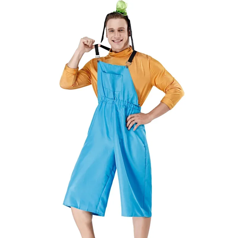 Halloween Party Japanese Anime Mascot Goofy Dog Couple Jumpsuit stage performance Cute Cartoon Cosplay Costume