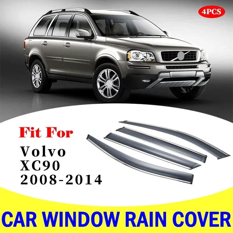 

FOR Volvo XC90 2008-2014 window visor car rain shield deflectors awning trim cover exterior car-styling accessories parts