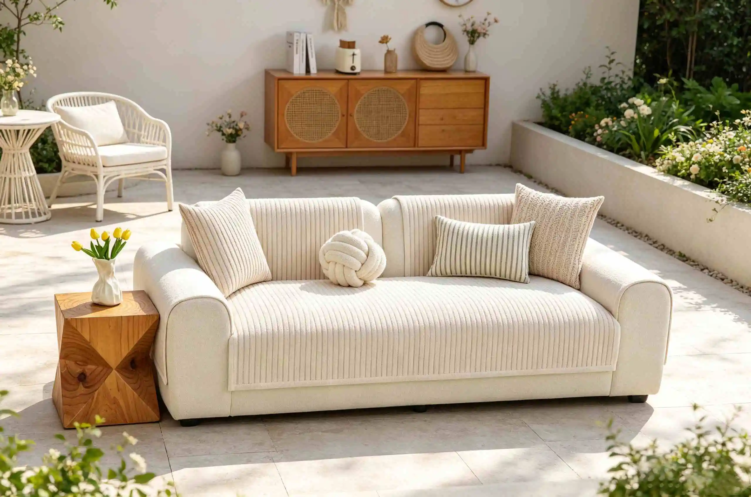 Soft Chenille Sofa Cushions Non-Slip Seat Covers Living Room Decor Woven Texture Warm Home Textiles Furniture Pads Couch Cover
