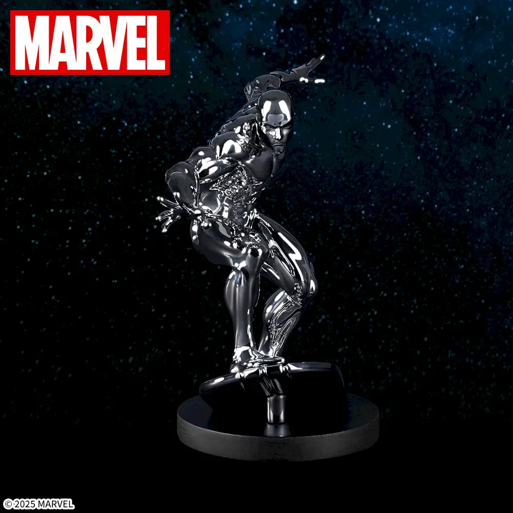 Modelo genuíno original sega ato/corte marvel 7x14cm prata surfista figura modelo colecionável decoração